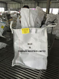 White TYPE D Anti Static Bulk Bags Ungroundable , Anti-Sift For Chemicals