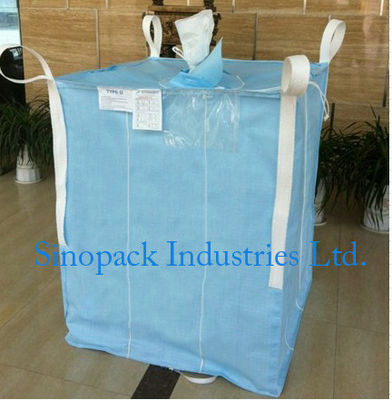 comprare 1000kg Anti statico industriale Bulk Bags CROHMIQ blu / bianco per polvere chimica di deposito online manufacture
