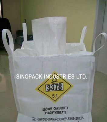 comprare Big Bag UN con cucitura a catena doppia, colore anello blu e bocca di riempimento per trasporto sicuro online manufacture