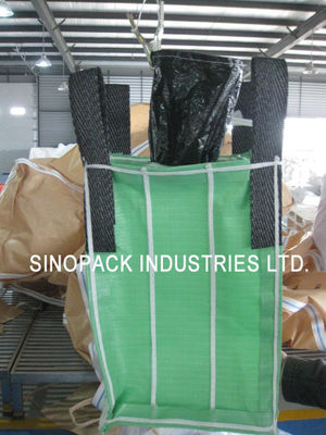 comprare Imballaggio in polvere 4 Pannello deflettore bag 1000kgs del 100% vergine di tessuto verde PP online manufacture