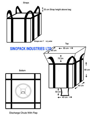 comprare Grande vergine circolare/tubolare resistente pp della borsa FIBC per stoccaggio/trasporto online manufacture