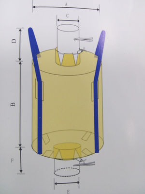 comprare Borsa in serie circolare pieghevole resistente della borsa FIBC pp di umidità grande per minerale online manufacture