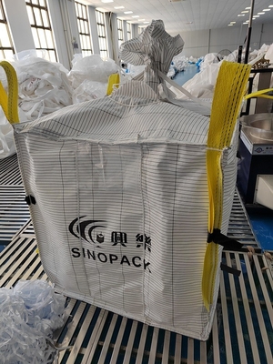 Buona resistenza al freddo 1500kg PP Jumbo Fibc 4 Loops Un Certificato Sacchetti per il trasporto di merci pesanti